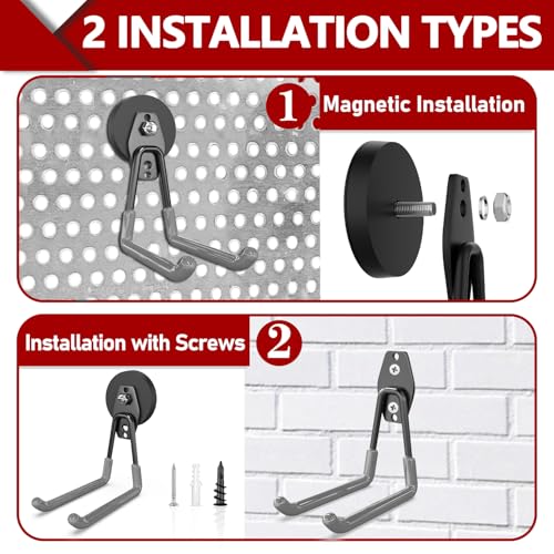 Heavy Duty Magnetic Hooks (2 Count)