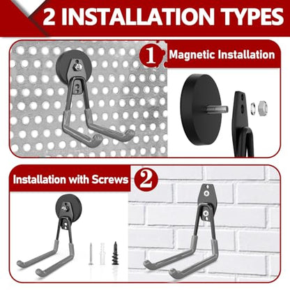 Heavy Duty Magnetic Hooks (2 Count)