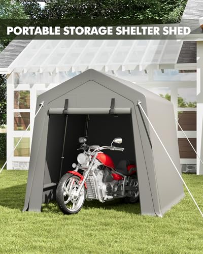 7 x 10 ft Carport Storage Shed