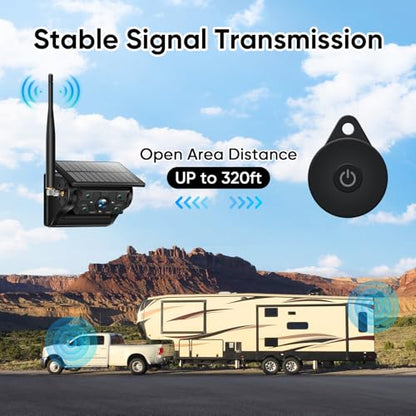 Portable 1080P Solar Magnetic Wireless Backup Camera with IR Night Vision