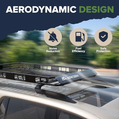 64"x39"x4" Roof Rack Cargo Basket with Extension