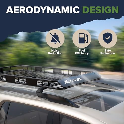 64"x39"x4" Roof Rack Cargo Basket with Bag