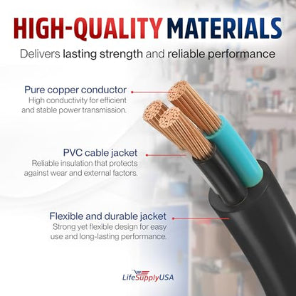50ft Outdoor Indoor Extension Cord 14