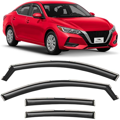 in Channel Extra Durable Rain Guards for Nissan Sentra 2020