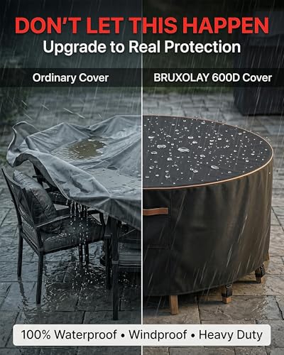 Round Outdoor Patio Furniture Cover