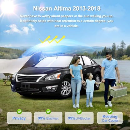 8pcs Car Window Shades for Nissan Altima 2013 (8 Count)