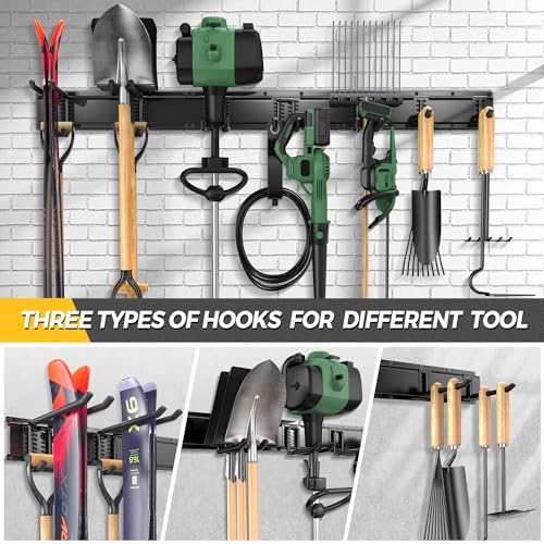 49.5"Garage Tool Organizer Wall Mount 500lbs Garden Tool Organizer