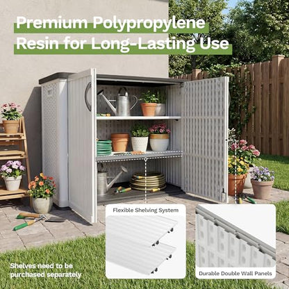 26 Cu.ft Plastic Outdoor Storage Cabinet