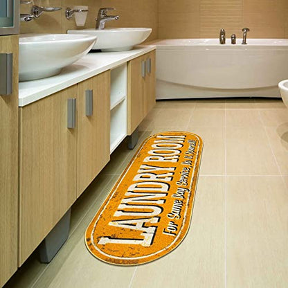 20" x 59" Oval Laundry Room Rug