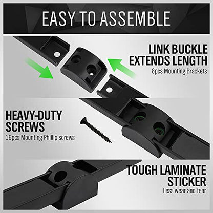 4 Piece 12" Magnetic Tool Holder Storage Organizer