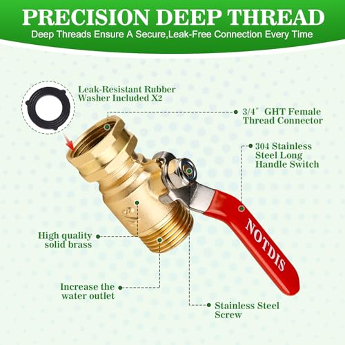 Brass Garden Hose Shut Off Valve with Full