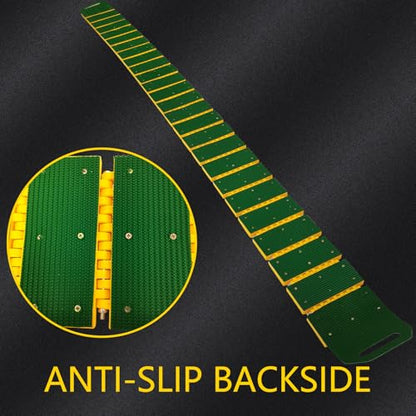 10ft Portable Speed Bump with Slow Down Sign for Road Neighborhood Driveway