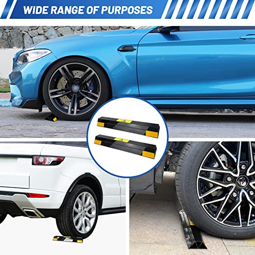 New Updated 18" 2 PCS Heavy Duty Car Stopper for Garage (20 Count)