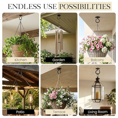 Plant Hangers Outdoor or Indoor Heavy Duty Wall Bracket Hooks (2 Count)