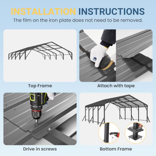 20'x20' Metal Carport