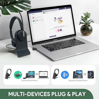 WH64 Mono Hybrid Wireless Headset with Mic DECT Dongle & Bluetooth