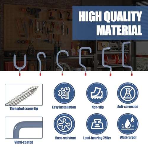 Garage Hooks Heavy Duty (6 Count)