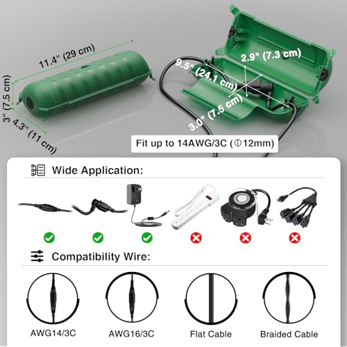 Outdoor Extension Cord Safety Cover