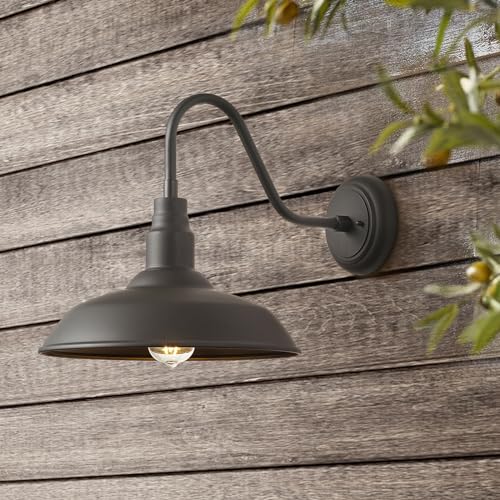 14in Dome Outdoor Gooseneck Lights for Barn