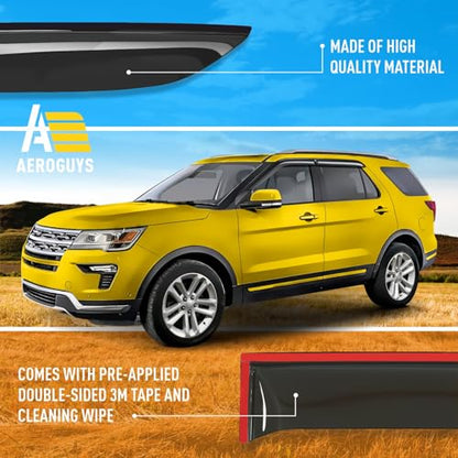 Extra Durable Window Deflectors Tape (4 Count)