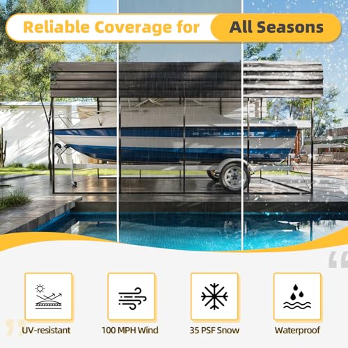 14x20x13 FT RV Metal Carport