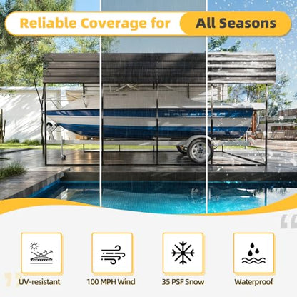 14x20x13 FT RV Metal Carport