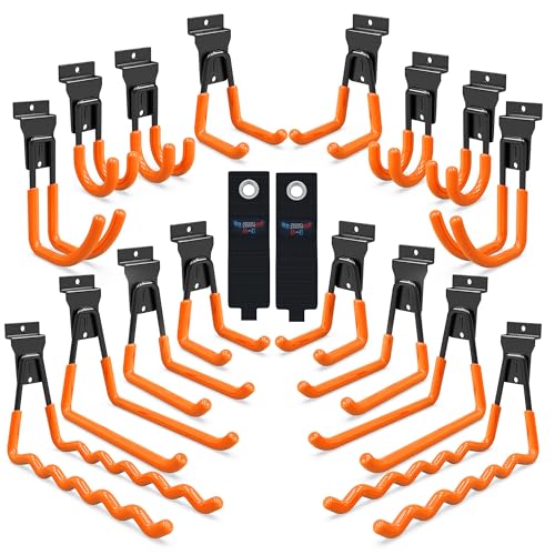 Slatwall Hooks 18 Pack Heavy Duty Multi Sizes (18 Count)