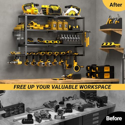 Large Power Tool Organizer Wall Mount