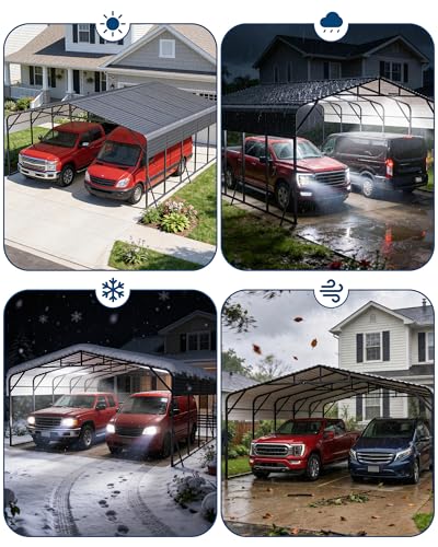 20x25FT Metal Carport Heavy