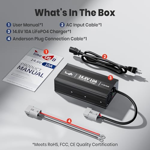 12V 10A LiFePO4 Battery Charger