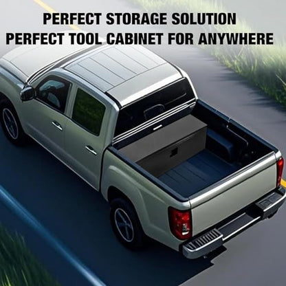 Truck Tool Box Heavy Duty Steel Truck Bed Box Storage Organizer Chest for Pickup