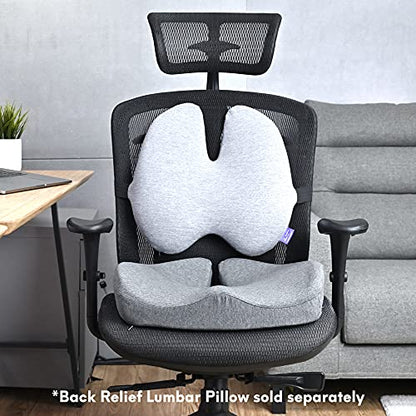 Patented Pressure Relief Seat Cushion for Long Sitting Hours on Office