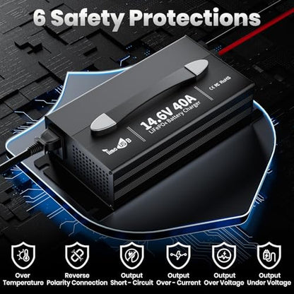 14.6V 40A LiFePO4 Battery Fast Charger