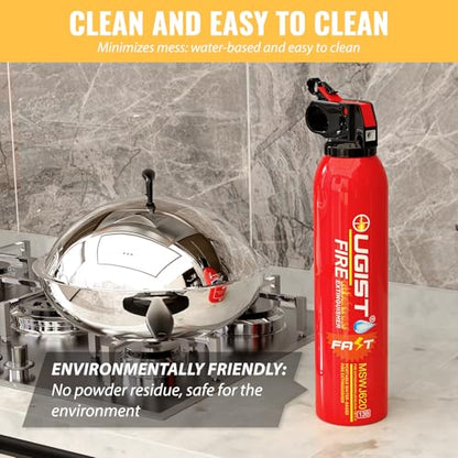 Small Portable Fire Extinguisher for Home and Kitchen (6 Count)