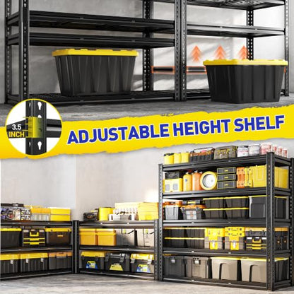 5 Tier Heavy Duty Metal Shelving for Garage Basement Warehouse
