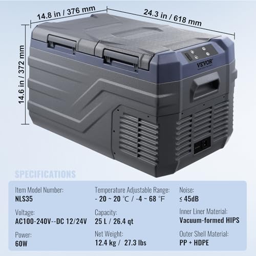 NLS35 12 Volt Car Refrigerator Fridge