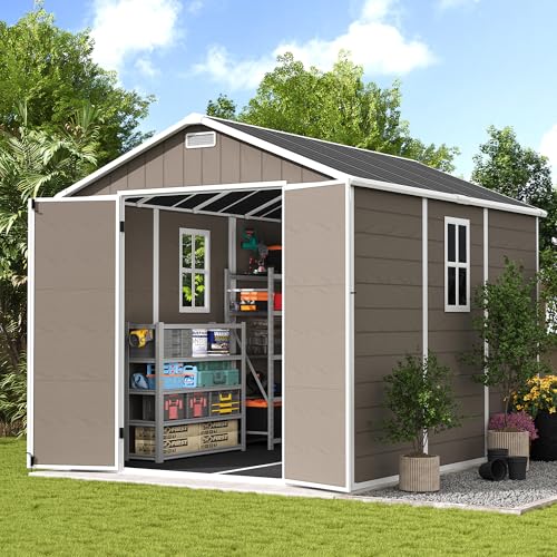 Outdoor Resin Storage 8x10 FT Shed
