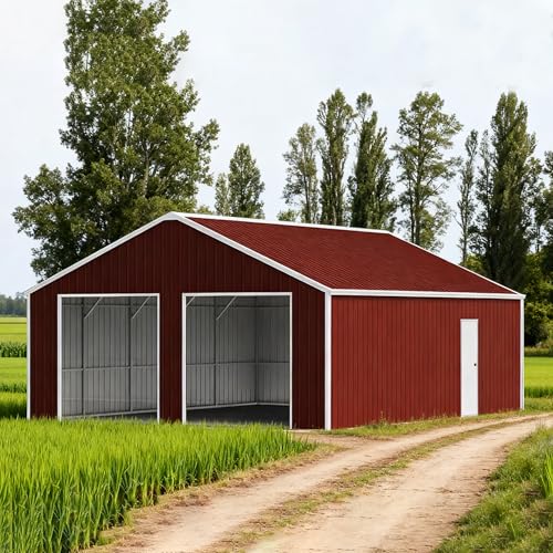 45FT x 25FT Metal Garage Barn Shed