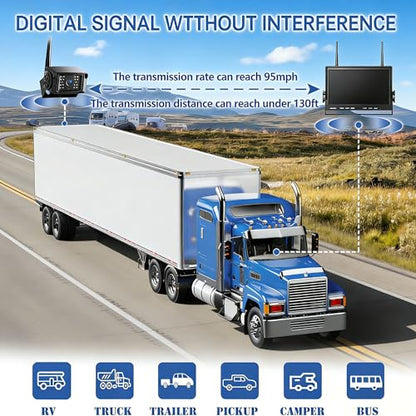 10'' 1080P Wireless Backup Camera System