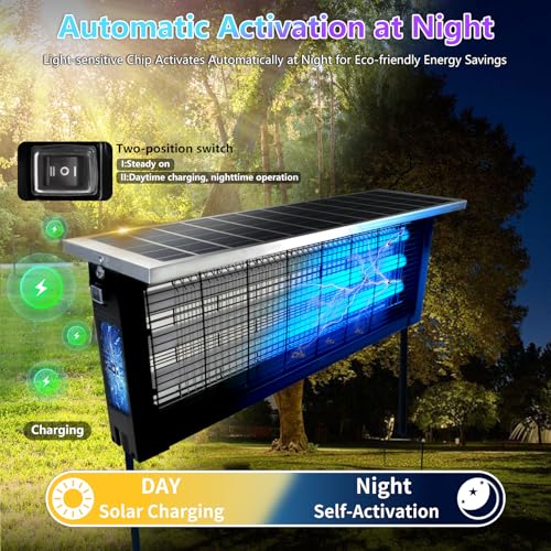 Large Solar Bug Zapper for Outdoor