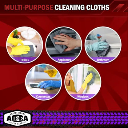 Microfiber Cleaning Cloth Grey 20PK (20 Count)