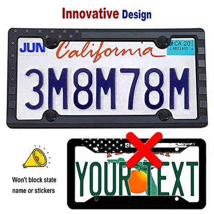 License Plate Frames American Flag