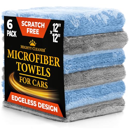 Edgeless Microfiber Car Towels (6 Count)