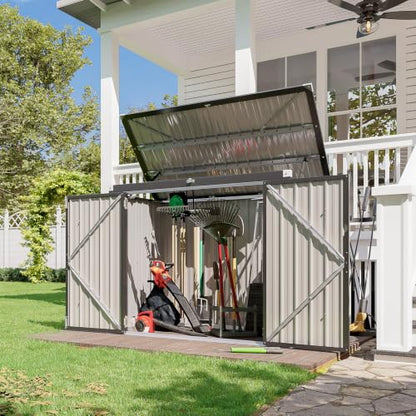 60 Cu.Ft Outdoor Trash Can Storage Shed