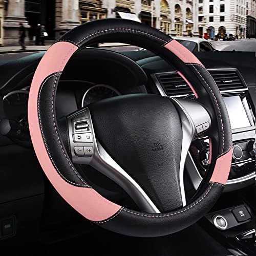 Leather Car Steering Wheel Cover