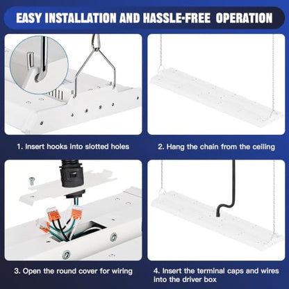 300W LED Linear High Bay Light (4 Count)