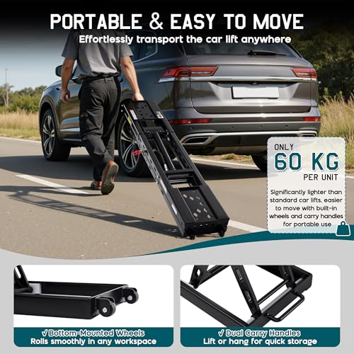 8000 LBS Portable Car Lift for Home Garage Use