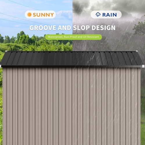 9.4x7.3 FT Shed Outdoor Storage Shed
