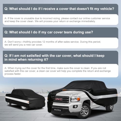 10 Layers Truck Cover Waterproof All Weather Custom Fit GMC Canyon