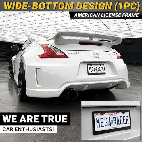 Premium Matte Black License Plate Frame